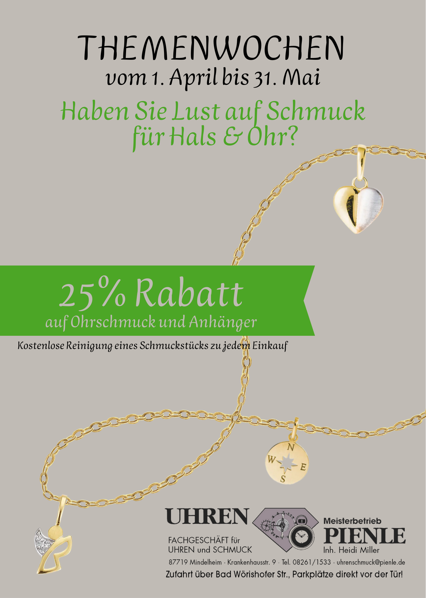 Themenwoche Ohrringe und Anhänger